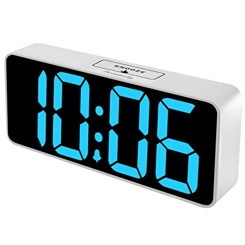 Large Digital Alarm Clock for Visually Impaired - 8.9 Inches Adjustable Alarm Volume