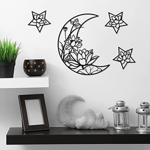 4 Pieces Moon Phase Boho Wall Decoration