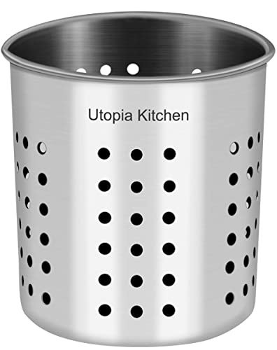 Stainless Steel Cooking Utensil Holder 5 x 5.3 Inches