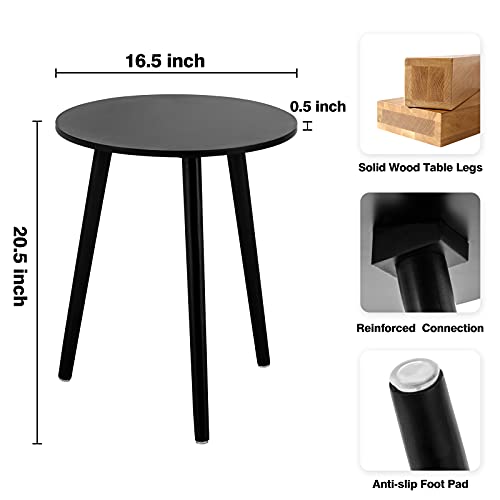 Round Side Tables 16.5 x 20.5 Inches