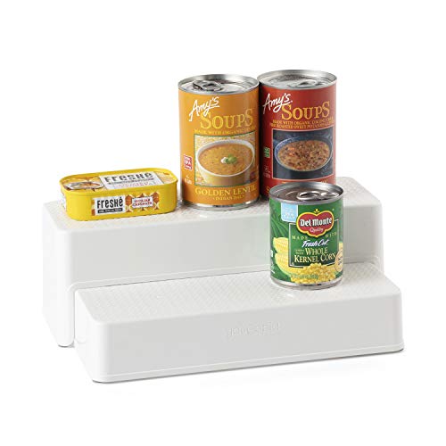 Kitchen  Shelf Steps Organizer, White