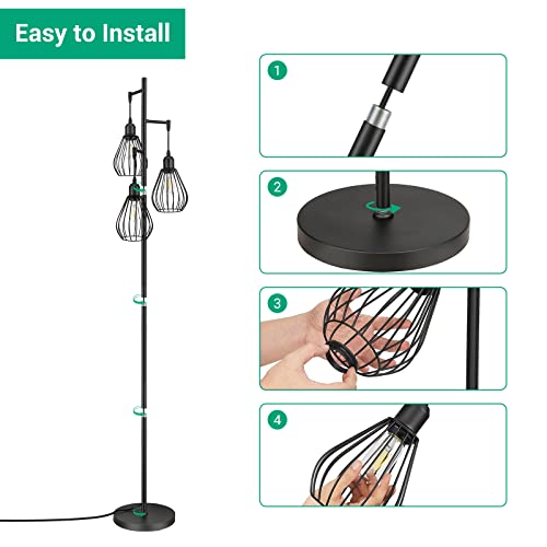 Standing Lamp w/ 3 Adjustable Heads