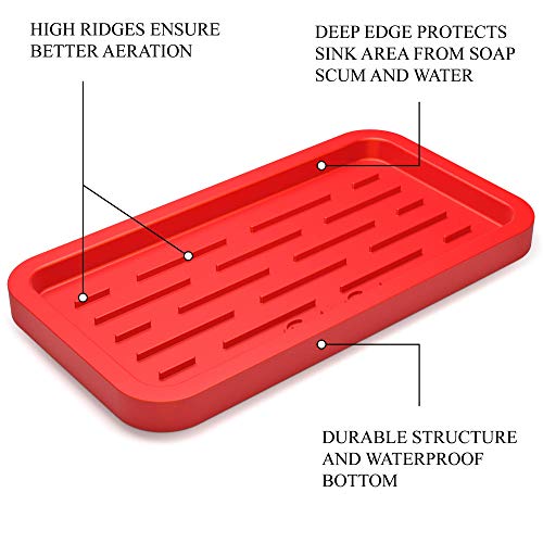 Sponges Holder - Kitchen Sink Organizer Silicone Tray