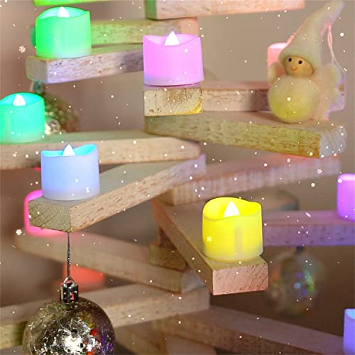 Pack of 24 LED Flameless Tea Lights w/ Batteries