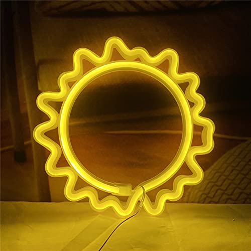 Sun Neon Led Signs w/ USB or Battery Operated for Home Decoration