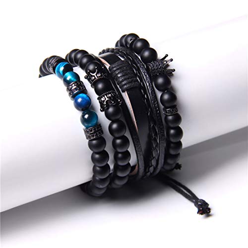 Braided Leather Bracelets for Men Women