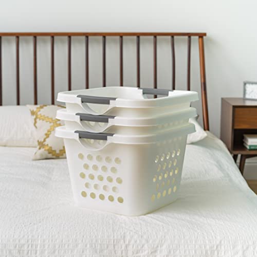 Comfort Carry Laundry Basket, White