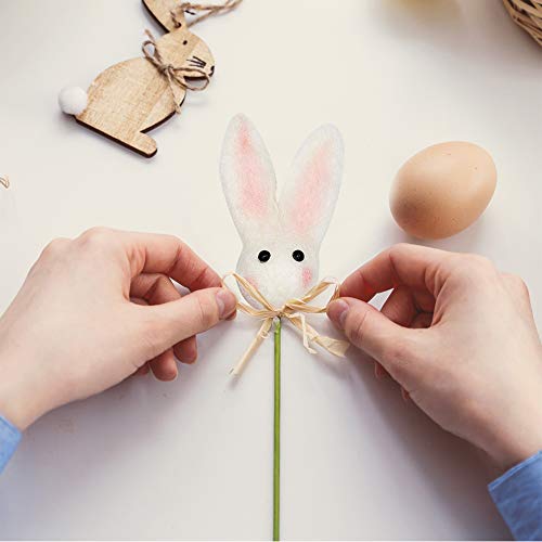 Bunny Ball Garland for Easter Decor (White/Pink/Grey)