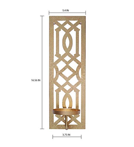 Metal Wall Sconce 16.5 Inch High