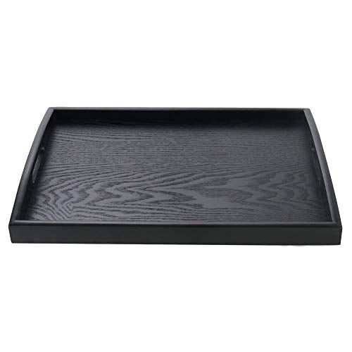 Black Serving Tray with Handle