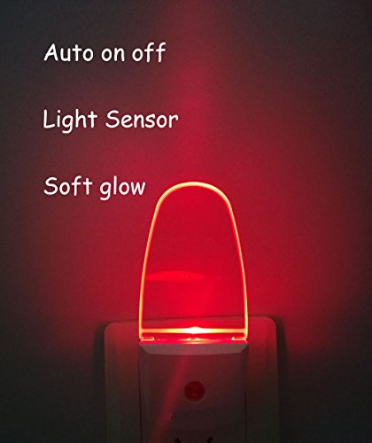 4 Pack Plug in LED Night Light with Dusk to Dawn Sensor