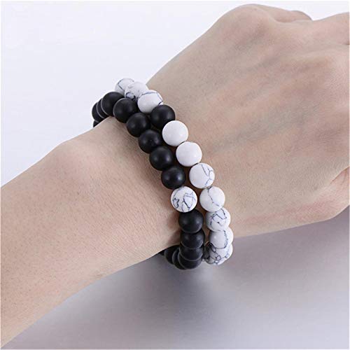 Beads Bangle Stretch Stone Beads Bracelets Friendship Couples Gifts