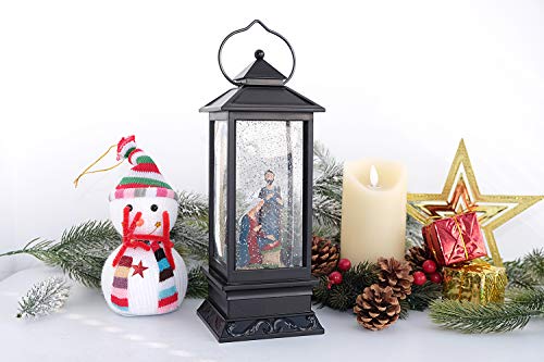 Glitter Snow Globe w/ Timer- Battery Operated