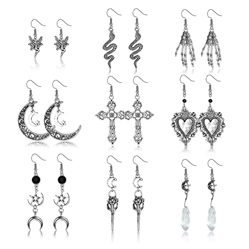 Vintage Gothic Earrings  Set for Men/Women