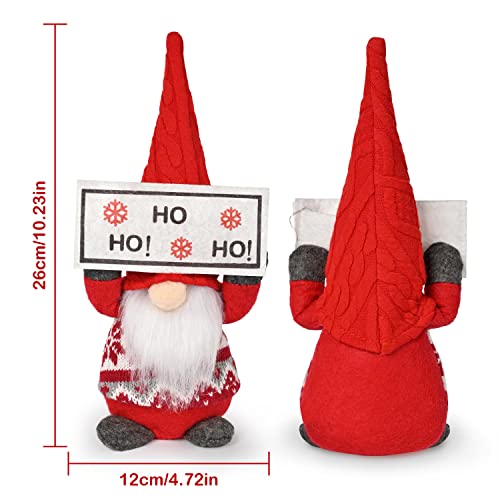 2 Pack Lighted Christmas Gnome Plush Decoration