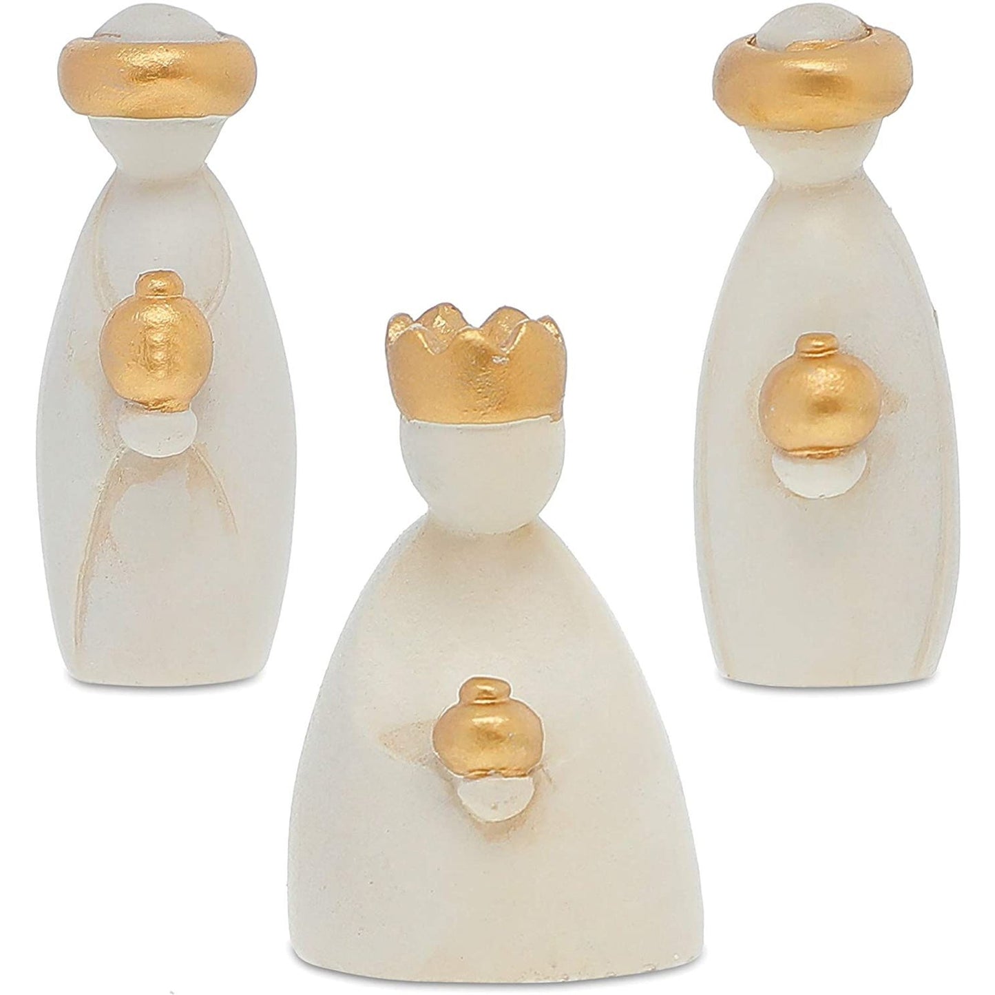 Set of 10 Resin Religious Nativity Scene Figurines for Christmas Decoration