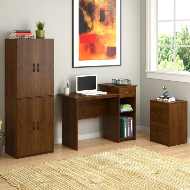 4-Door 5' Storage Cabinet, Espresso