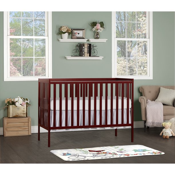 5-in-1 Convertible Crib in Cherry