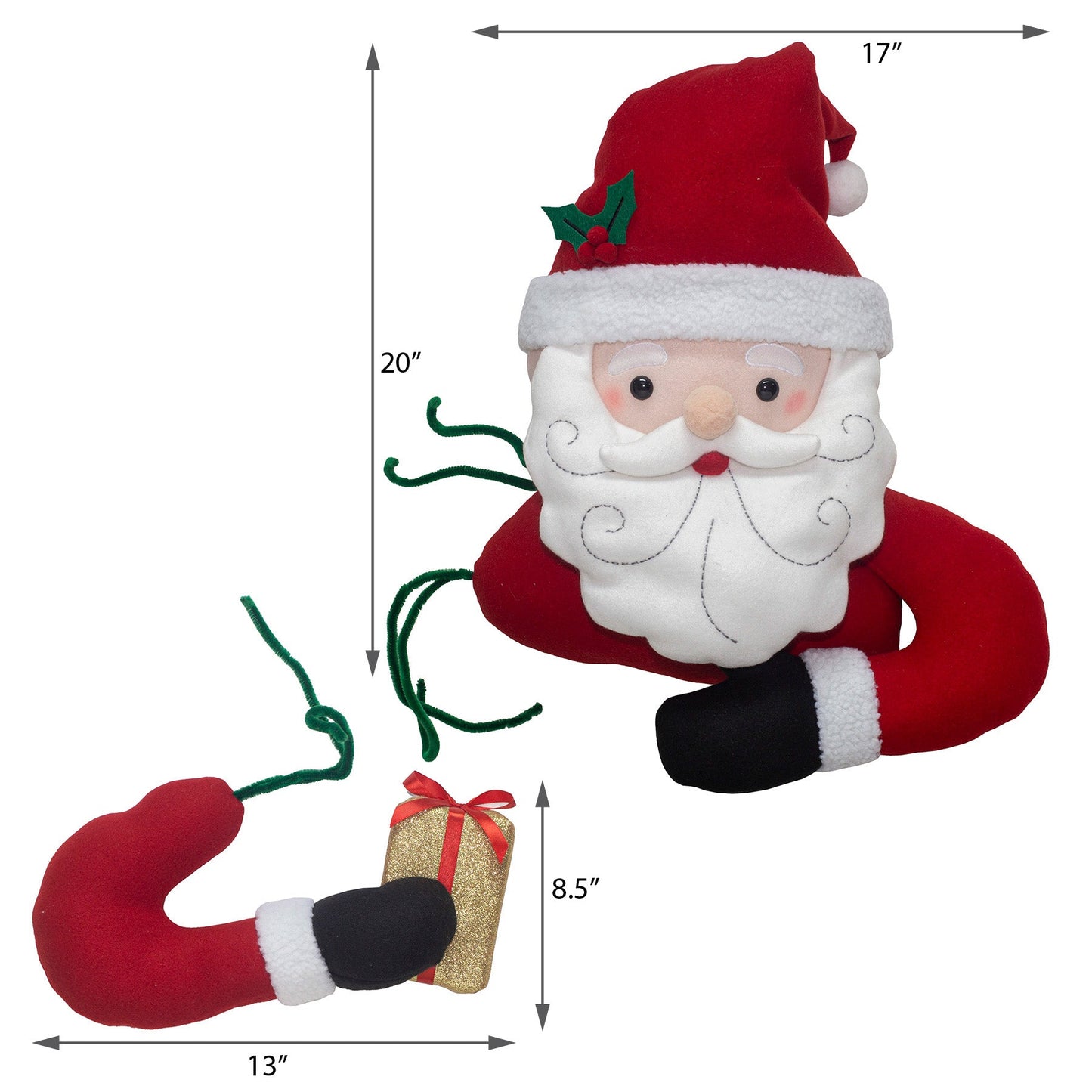 2-Piece Santa/Snowman Christmas Tree Hugger Decorating Kit