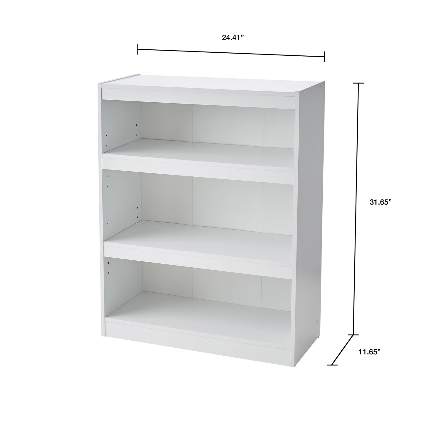Framed 3-Shelf Bookcase