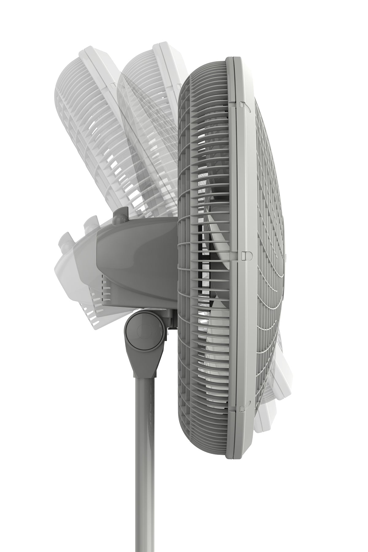 18" Adjustable Cyclone Pedestal Fan w/ 3 Speeds, Gray