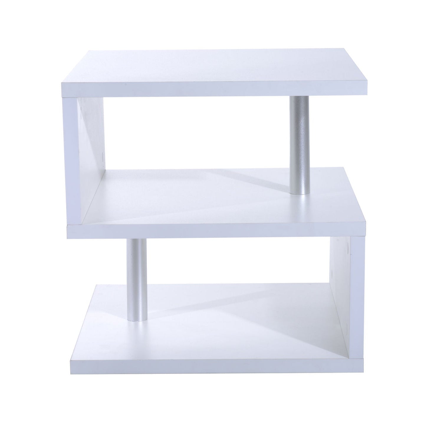 20" Modern Design S-Shaped Multi Level End Table