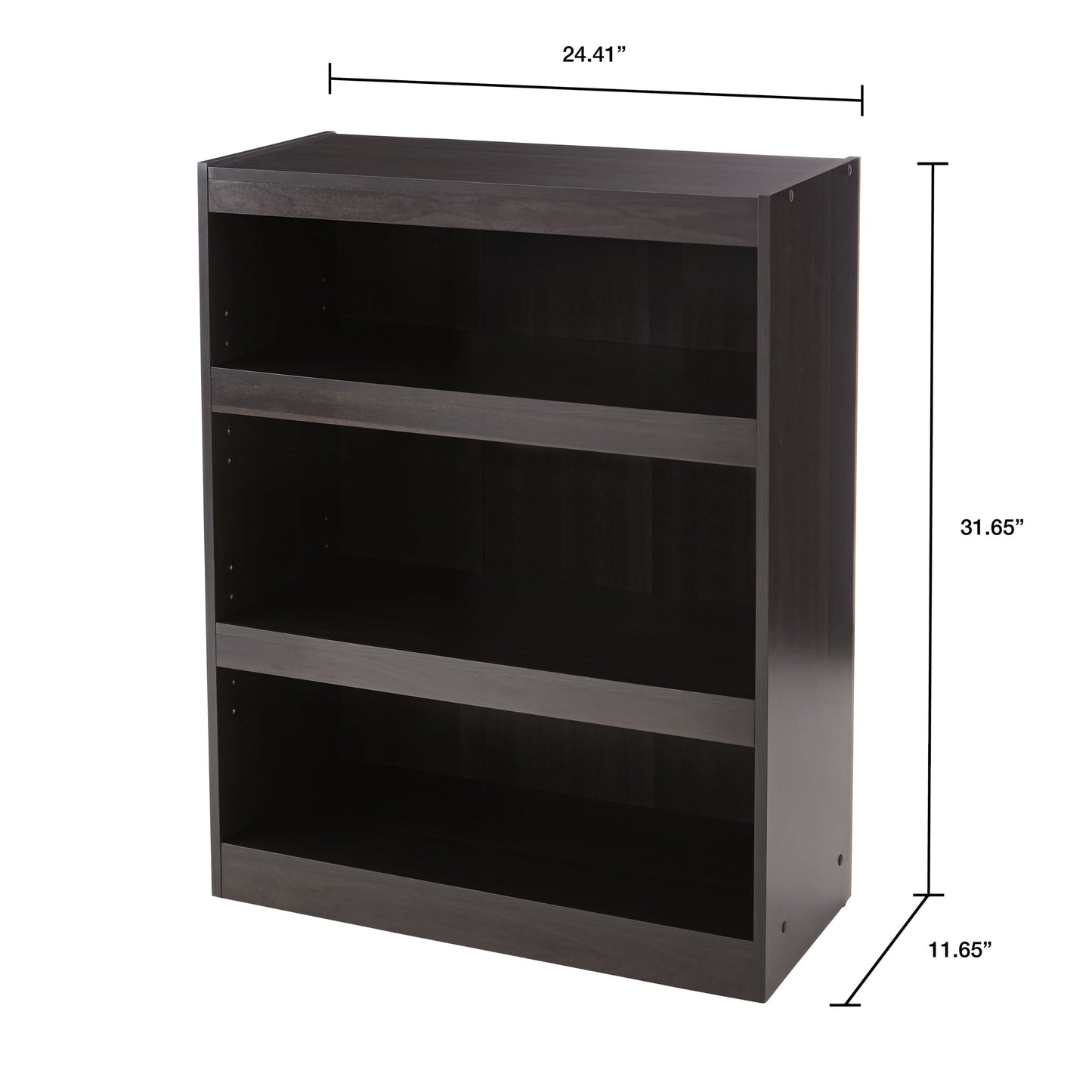 Framed 3-Shelf Bookcase