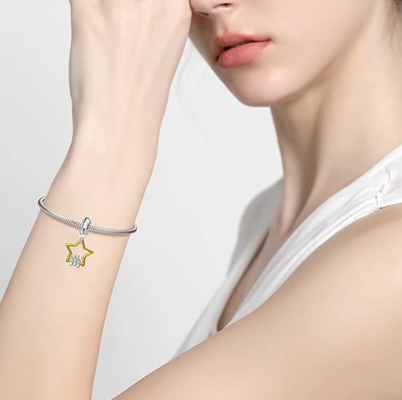 Christmas Charms for Bracelets and Necklaces Women's Christmas Tree Hat Bead Charms 925 Sterling Silver Dangle Christmas Gifts