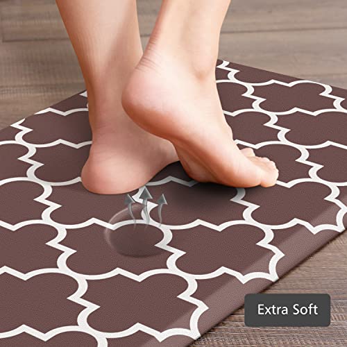 [2 PCS] Kitchen Cushioned Anti-Fatigue Floor Mat, Heavy Duty PVC Ergonomic