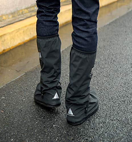 Waterproof Rain Shoe Covers Slip Resistance-  Black