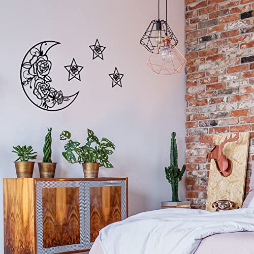 4 Pieces Moon Phase Boho Wall Decoration