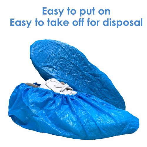 100 Pack Thick Extra Large Waterproof Disposable Boot & Shoe Covers