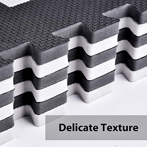 Large 25 PCs Baby Puzzle Play Mat Tiles w/ 9 Patterns