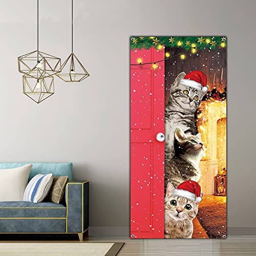 Cute  Christmas Door Cover  Decorations