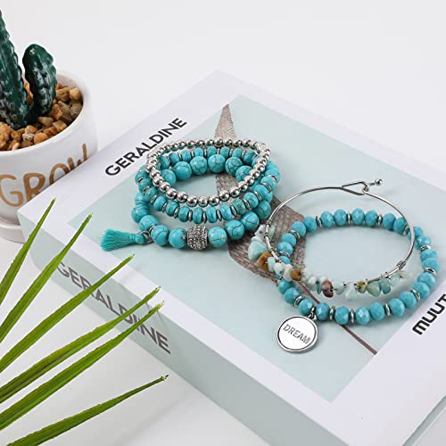 Bohemian Charm  Stone Beaded Bracelet for Women