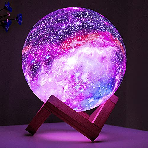 3D Moon Galaxy LED Lamp/Night Light 5.9 inch 16 Colors