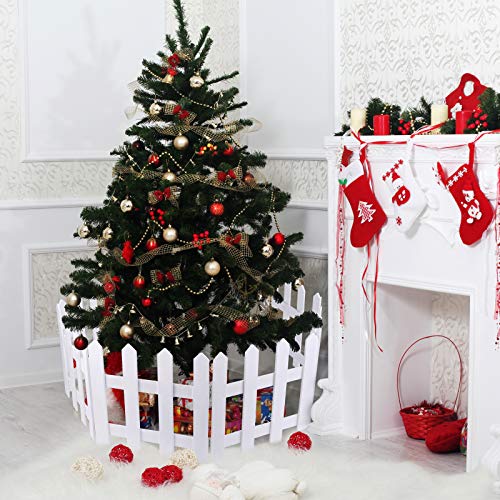 Christmas Tree  Wooden Picket Fence Decoration