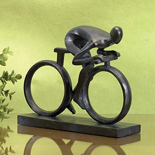 Elegant 6-3/4" Bicycle Statue - Impressive Home Décor Sculpture