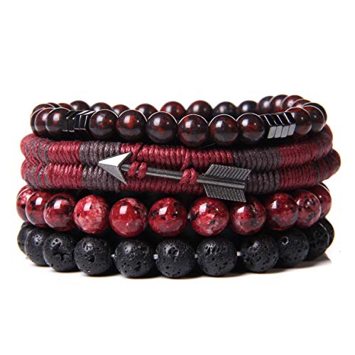 Braided Leather Bracelets for Men Women