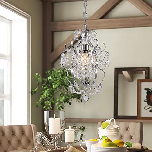 Elegant Mini Crystal Chandeliers Lighting 1-Light