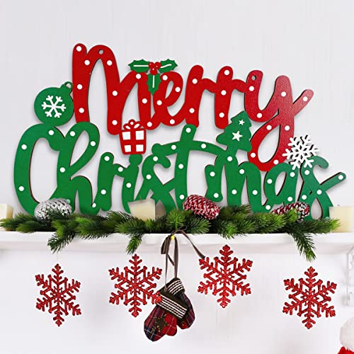 Merry Christmas Wooden Sign Decoration