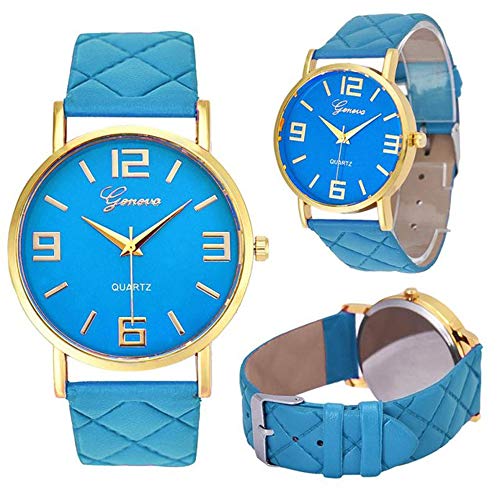 10 Pack Women Watches Roman Leather Band Analog Quartz Wrist Watch