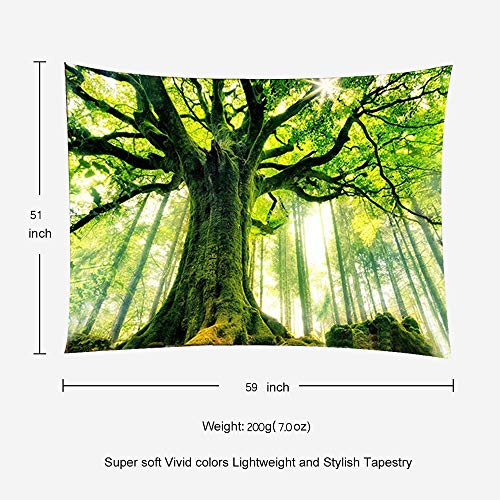 Nature Forest Thick Tree Wall Tapestry 3D Print Tree of Life Wall Art Decoration