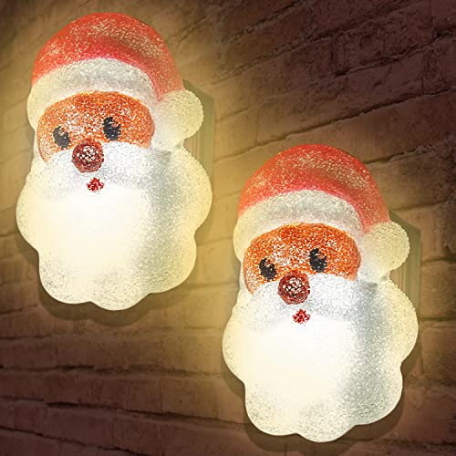 2 Pcs Christmas Santa Porch Light Covers