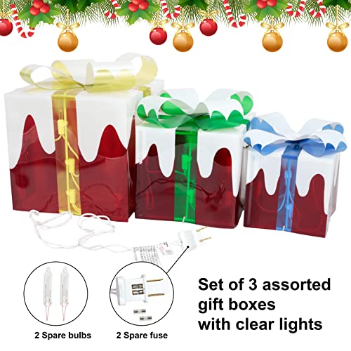 Christmas Lighted Boxes Decoration