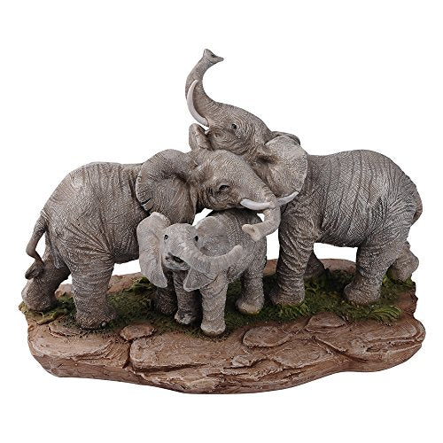 6" Elephant Friends & Family Bundle Figurine for Home Decoration