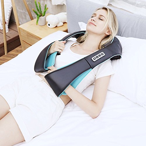 Neck &Back Massager w/ Heat, Shiatsu Shoulder Massager for Neck pain Back Pain Relief