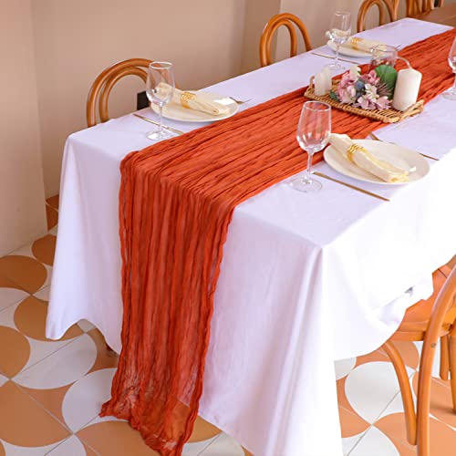 Black Cheesecloth Table Runner, 160inch Long Cheese Cloth Boho Gauze Table Runner