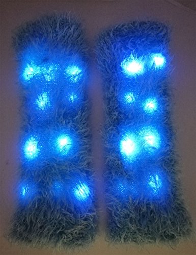 LED Flashing Furry Arm Leg Warmer