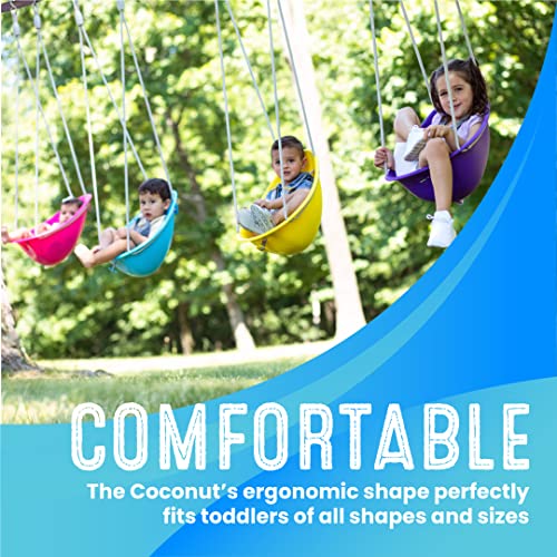 Your Child's First Swing w/ Blister Free Rope & 3-Point Safety Harness